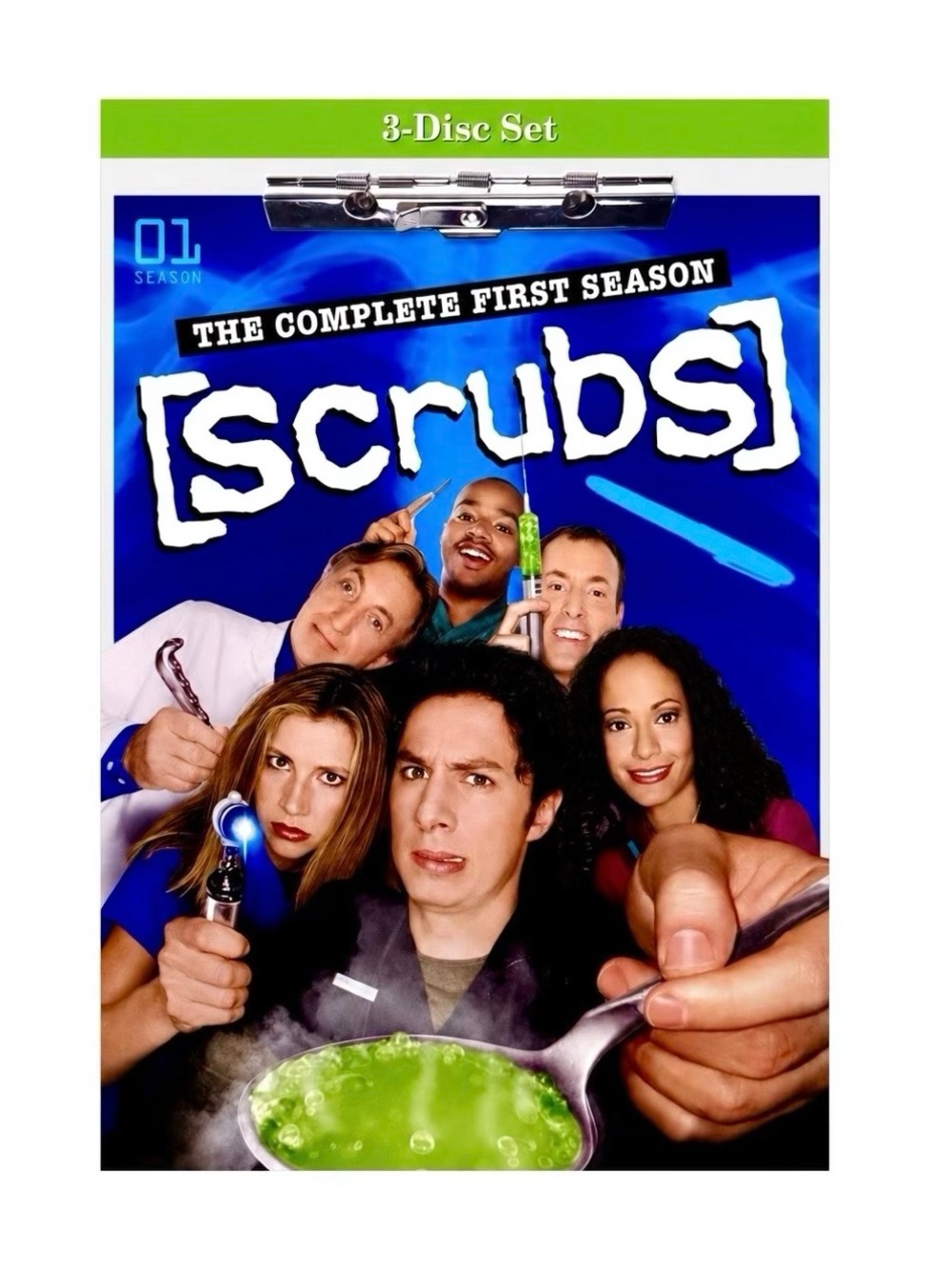 Scrubs: Season 1 (DVD, 2002, 3-Disc Set)